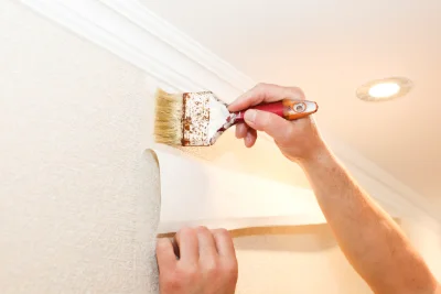 Pose de papier peint à Rospigliani — revêtements muraux et toiles de verre